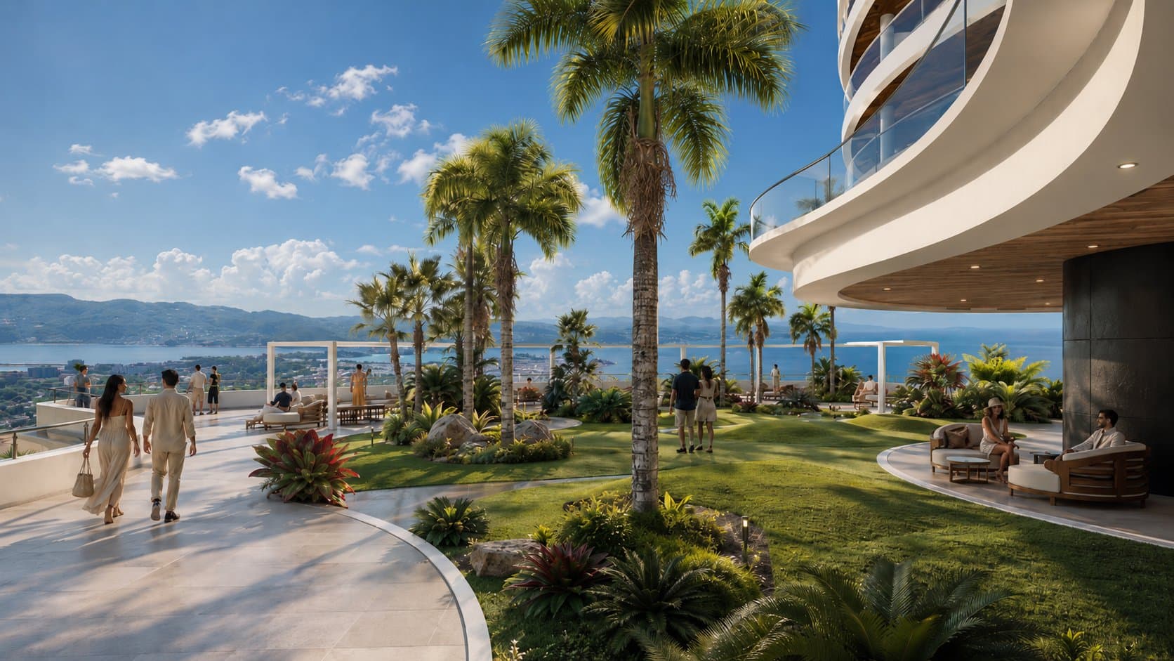 Amenity pool and deck